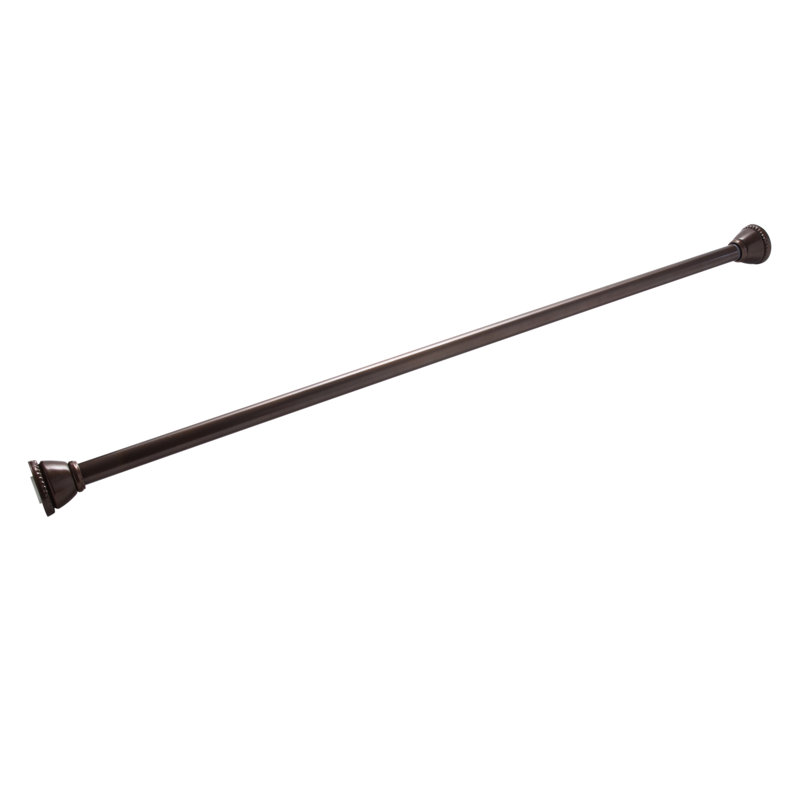 Bronze Adjustable Tension Shower Rod 42"-72"