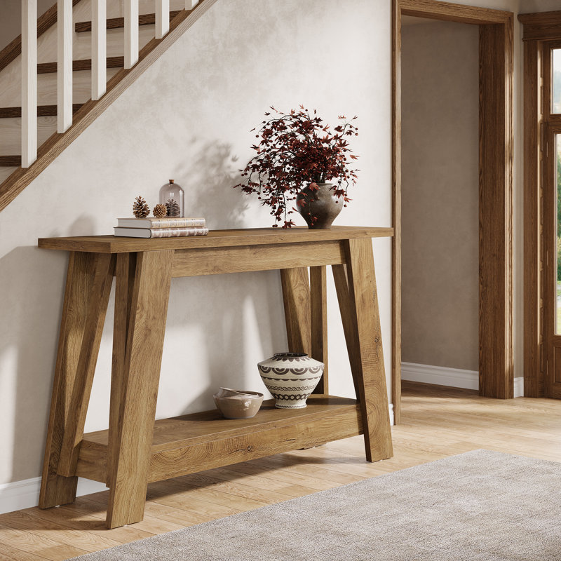 104.9Cm Console Table, Light Brown