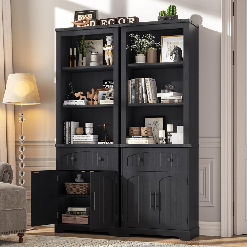 Bibliothèque de campagne 70 "avec armoire de rangement