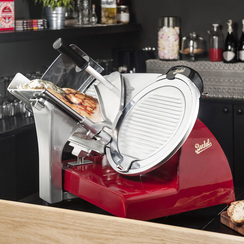 Red Line 300 Electric Food and Meat Slicer with 12-inch Blade for Home, Red/Black/White