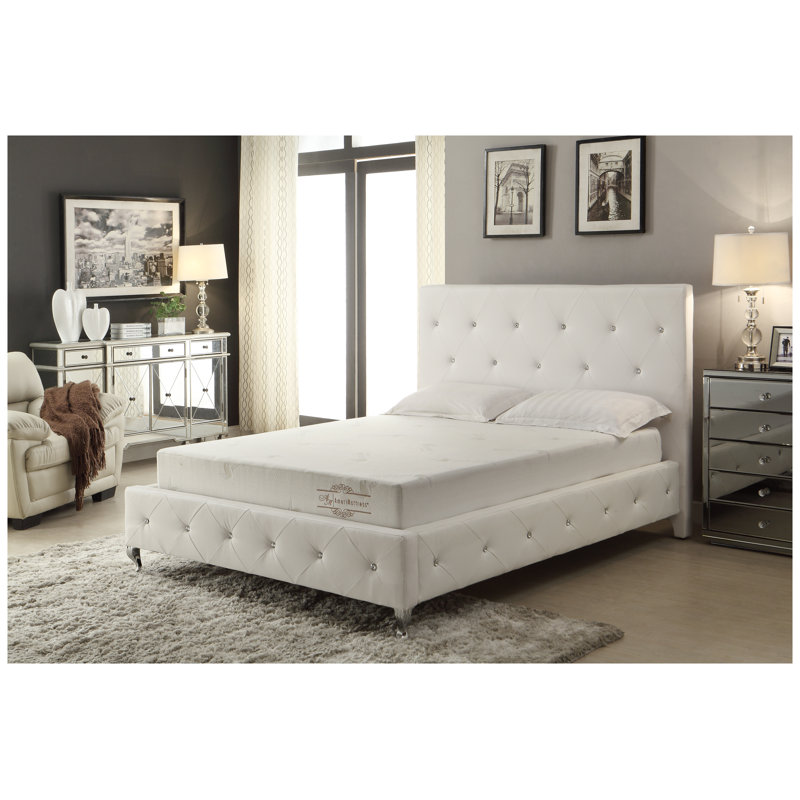 Matelas pleine grandeur en mousse viscoélastique 3 couches, support extra ferme avec housse en aloès traité, profil de 6 pouces
