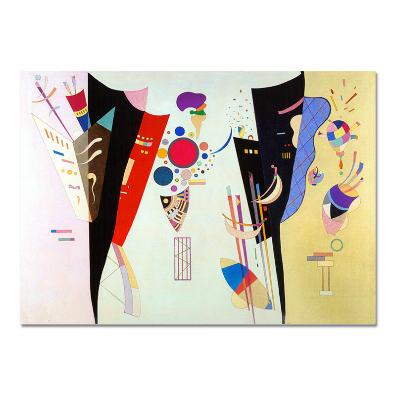 Accordo reciproco by Wassily Kandinsky - Rectangle Print on Canvas, 70cm H x 100cm W