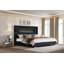 Lit moderne H 60,4 po avec tête de lit et foyer en velours côtelé-772798153-772798155
