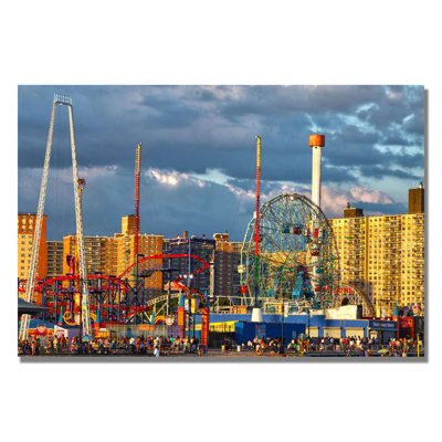 Madelia 'Coney Island' by CATeyes Framed Photographic Print on Wrapped Canvas