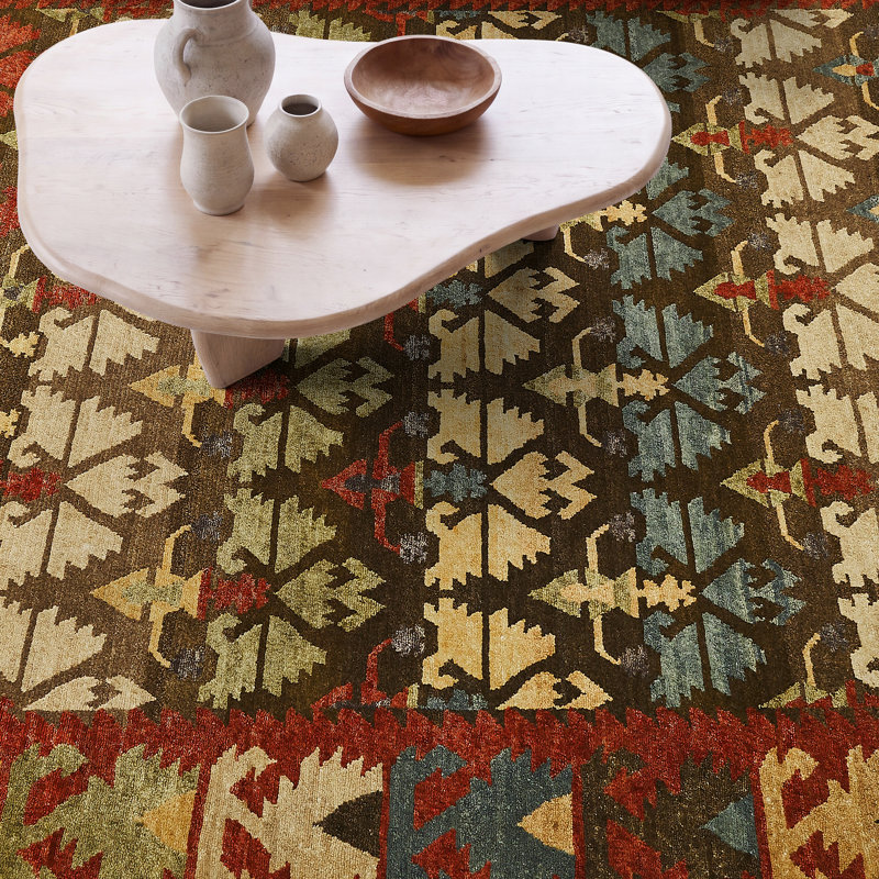 Sonia Handmade Wool Area Rug, Rectangle 2' x 3'