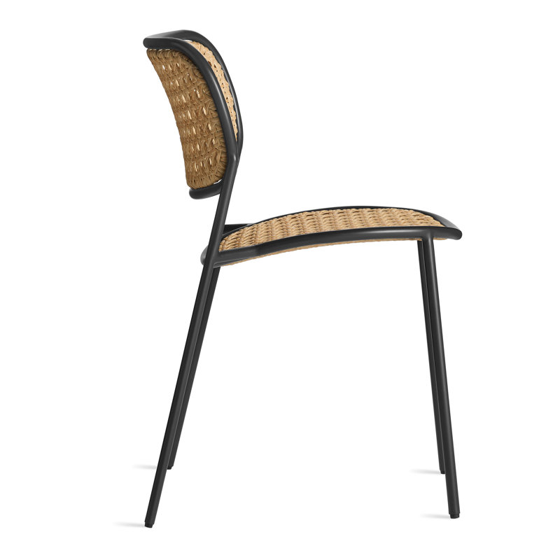 Made You Look Outdoor Dining Side Chair, Dark Olive