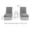 Damne 195 cm Long Reclining Chaise Lounge Set with Cushions and with Table