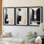 ABSTRACT Series DCLXVII - Impression personnalisée de qualité supérieure avec passe-partout - 3 pièces-986888582