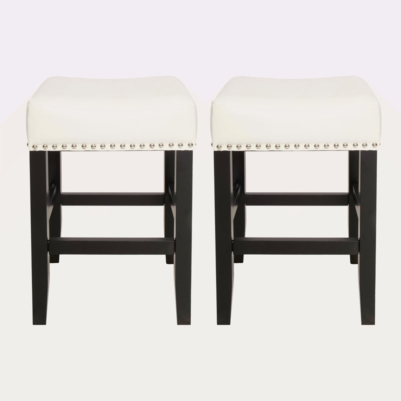 Ensemble de 2 tabourets de comptoir Tiffin, Blanc