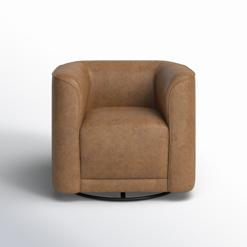 Cordoba Upholstered Swivel Barrel Chair - Modern Style
