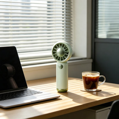 Kbndieu Handheld Fan Outdoor Convenient Small Fan Desktop Small Fan. USB Charging Fan Equipped with Charging Wires