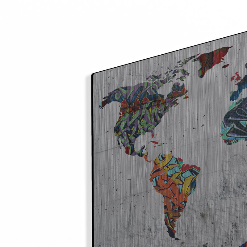 «Map Graffiti» par Mark Ashkenazi, H 16 po x l 24 po