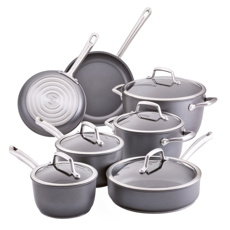 T-fal Experience Nonstick Cookware Set 12 Piece Induction Pots and