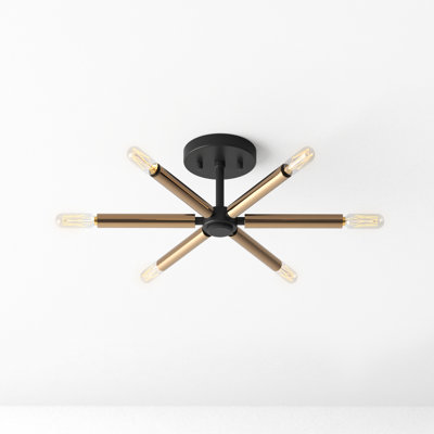 Nashville 6 Light Semi Flush Mount