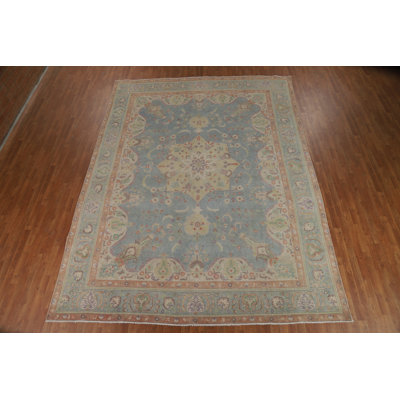 Vintage Blue  Traditional Area Rug 10x13