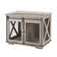 Table de bout pour chien de ferme avec porte de grange coulissante Farmwood
