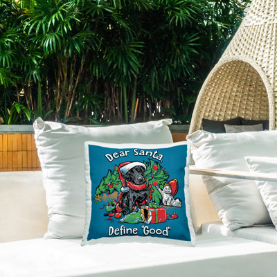 Conception de coussin d'extérieur imprimé «Define Good Vintage Puppy» par Jedco Brands, Inc.