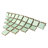 Hudson Tangier 12-3/8 " x 12-3/8 " Porcelain Mosaic Floor and Wall Tile-35927423