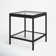 Alexis Glass Top End Table