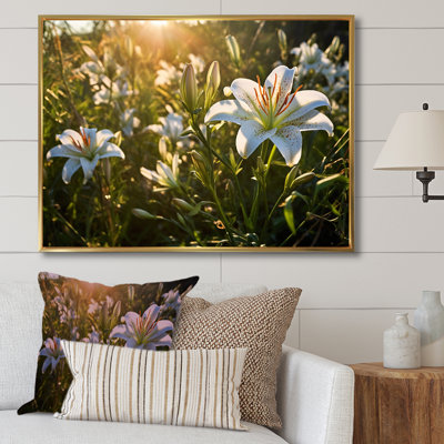 «Lilies Field Of Beauty Dreamscape I», reproduction sur toile