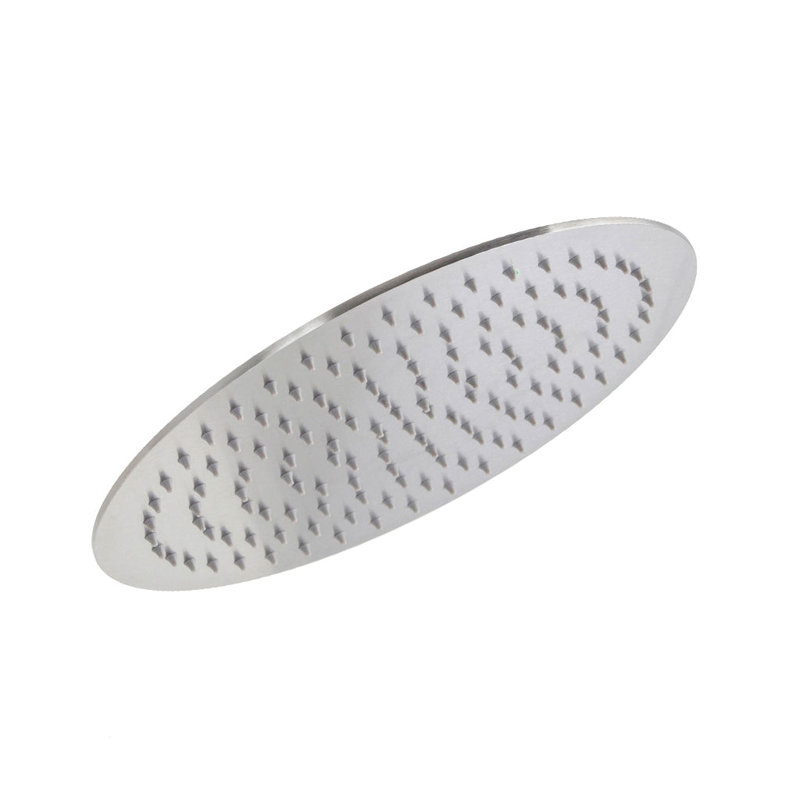 Metro Sharp Nozzles Shower Head - Wall Or Ceiling Mount - 12" Stainless Steel/Satin Brass, Brushed Nickel