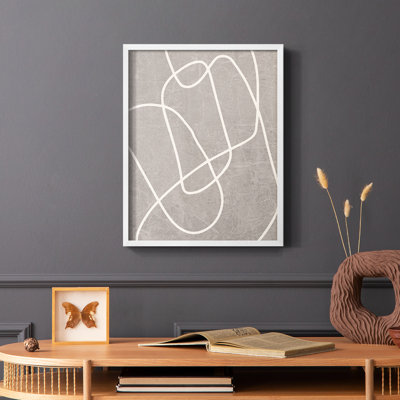 Fissures II, reproduction encadrée - bois massif