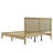 Solid Wood Platform Bed With Rattan-61217004