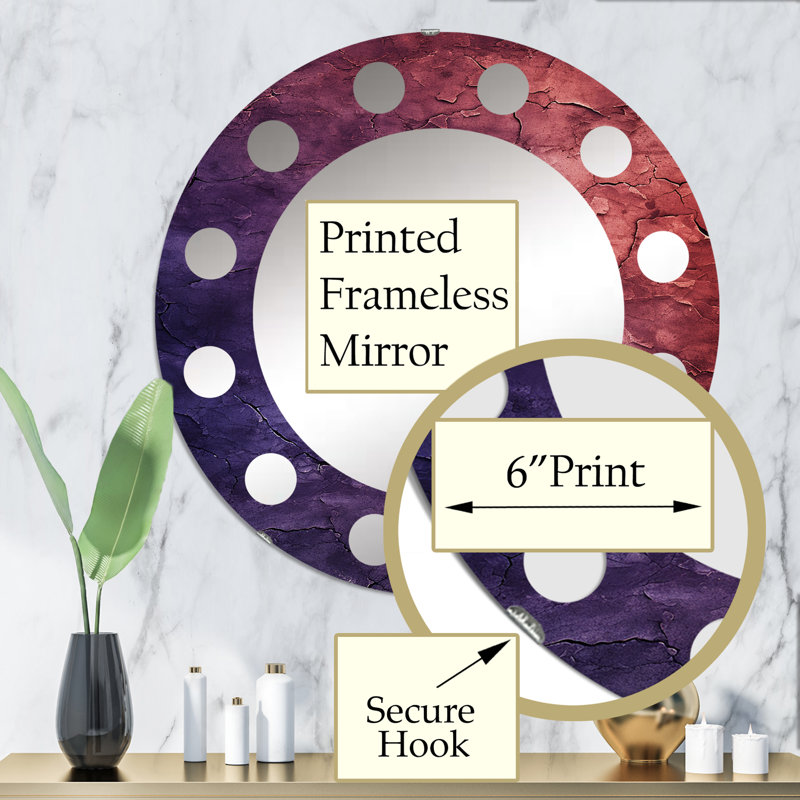 Miroir mural Shelleen, 32 po x 32 po