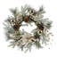 Couronne de Noël avec des lumières chaudes