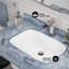 Lavabo mural 36 po Avancer en céleste bleu Avancer-97442322