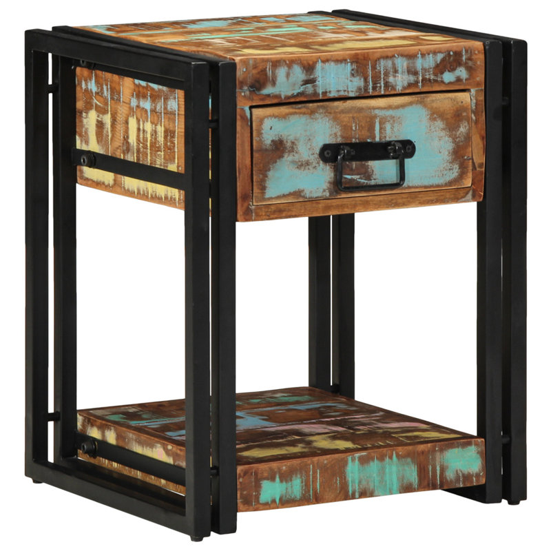 40cm W Solid Wood Bedside Table