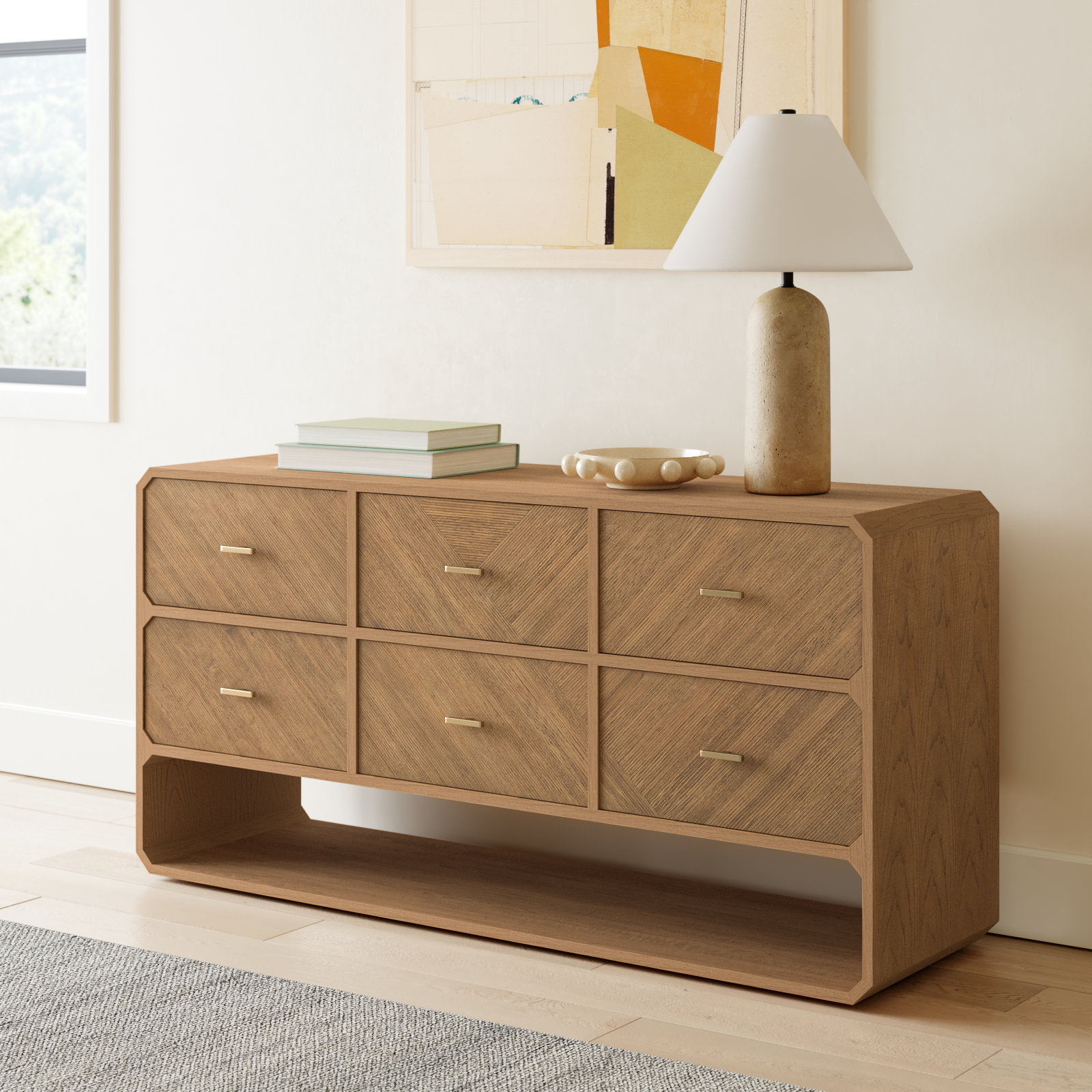 Harris 60 " Dresser, Natural
