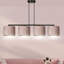 Eamie 4 - Light Kitchen Island Drum Pendant-2125244286