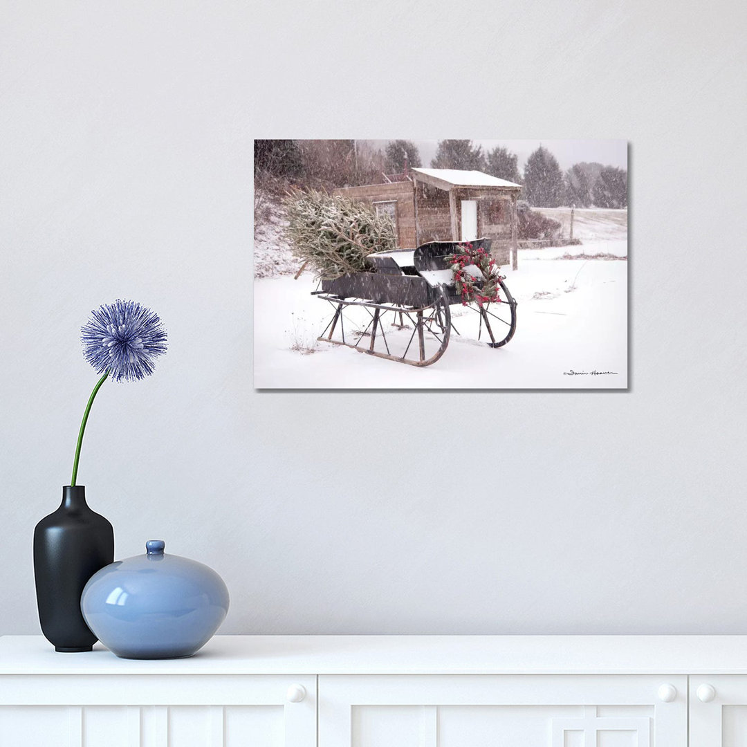 Grandpa's Sleigh by Irvin Hoover - Wrapped Canvas Photograph