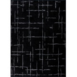 Rapture Gray/Black Geometric Luxury Area Rug