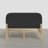 Mid-Century Modern Solid Wood Boucle Upholstered Headboard Bed Frame With USB & Type-C Port-123609751-123609754