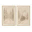 «Snowfall Sketches», ensemble de 2 reproductions d'art-841782801-841782800