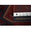 Tapis de couloir rouge en laine de conception unique 8 pi 1 po x 1 pi 10 po