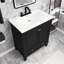 Meuble-lavabo simple 30 po avec plateau en céramique Myesheia