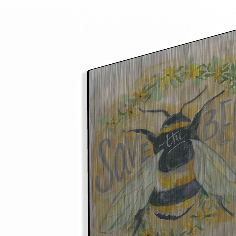 «Save The Bees» par Jessica Mingo, H 16 po x l 12 po
