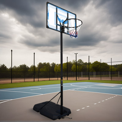 Portable Basketball Hoop Stand for Kids & Adults - Adjustable Height 4.7-10ft, Indoor & Outdoor Use