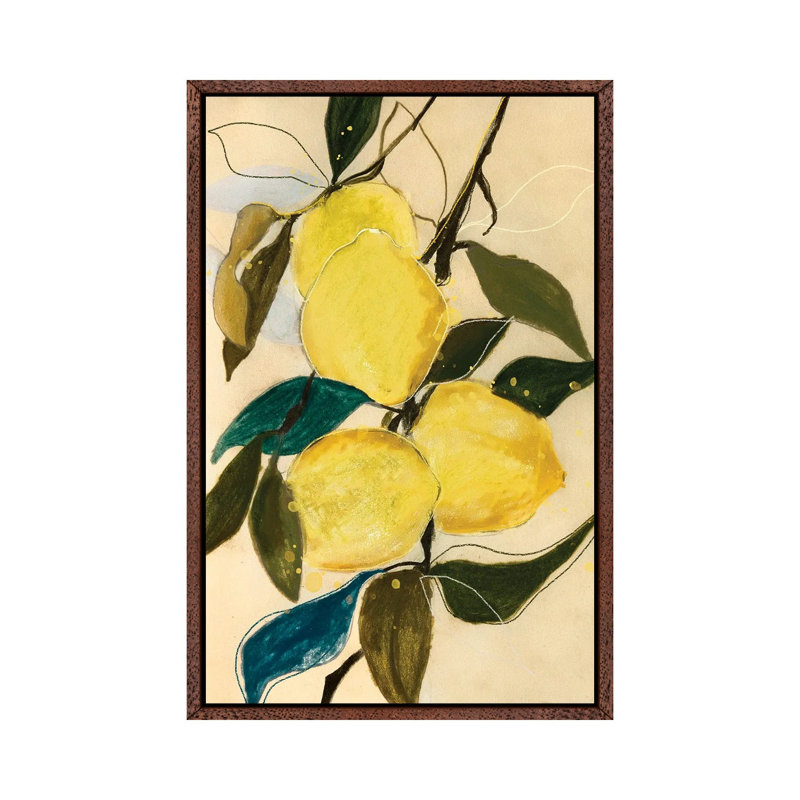 Lemon Study I by Leigh Viner - Gallery-Wrapped Canvas Giclée on Canvas, 66.04 cm H x 45.72 cm W, Classic Wood Framed