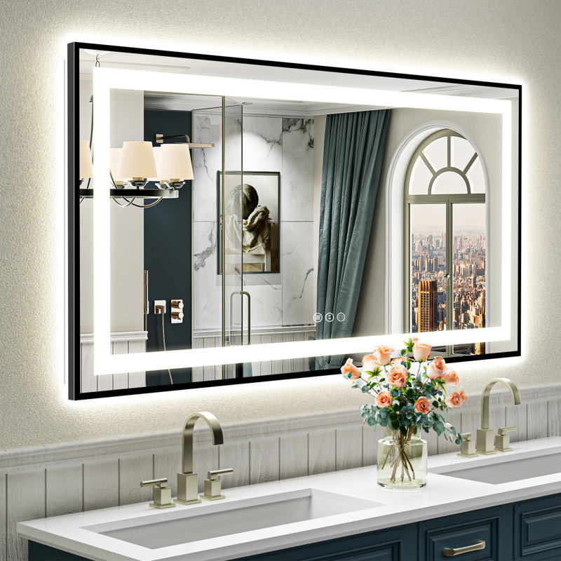 Miroir de salle de bain Matte, Rectangulaire, 60 po x 30 po