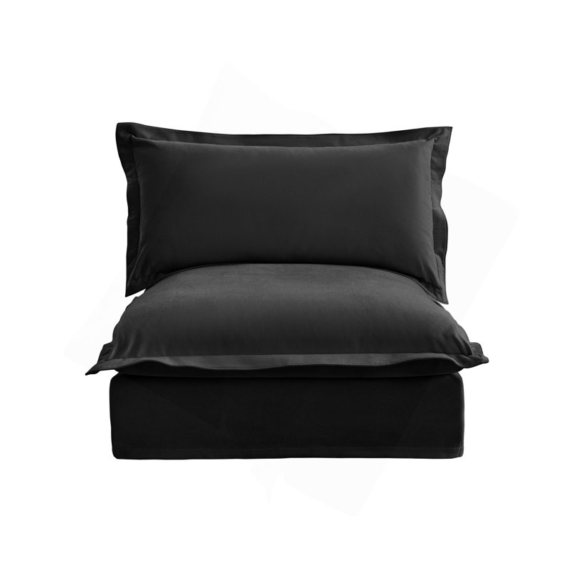 Canapé sans accoudoirs Koala - Noir