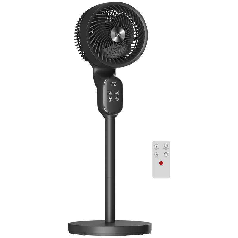 Air Circulator Fan, Black/Silver