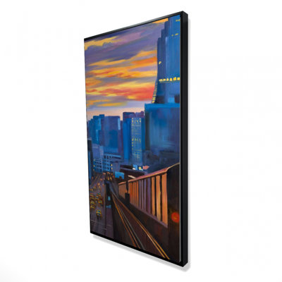 Subway in new-york city - 24"x48" Framed canvas