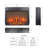 Fehling 24'' W Antique Black Electric Fireplace