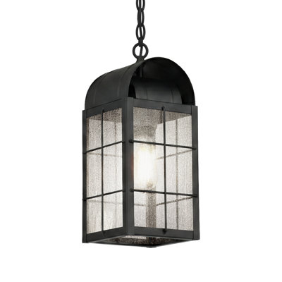 Brass Traditions - Durham - 1 Light - 13 inch - Matte Black - Solid Brass - Pendant