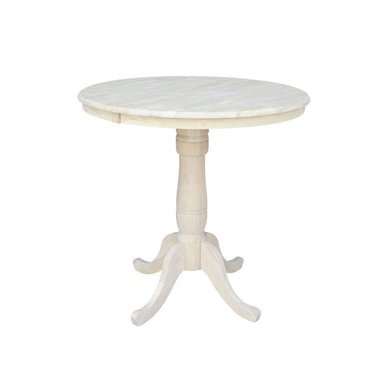 Fabian Counter Height Solid Wood Dining Table, Unfinished/Unfinished