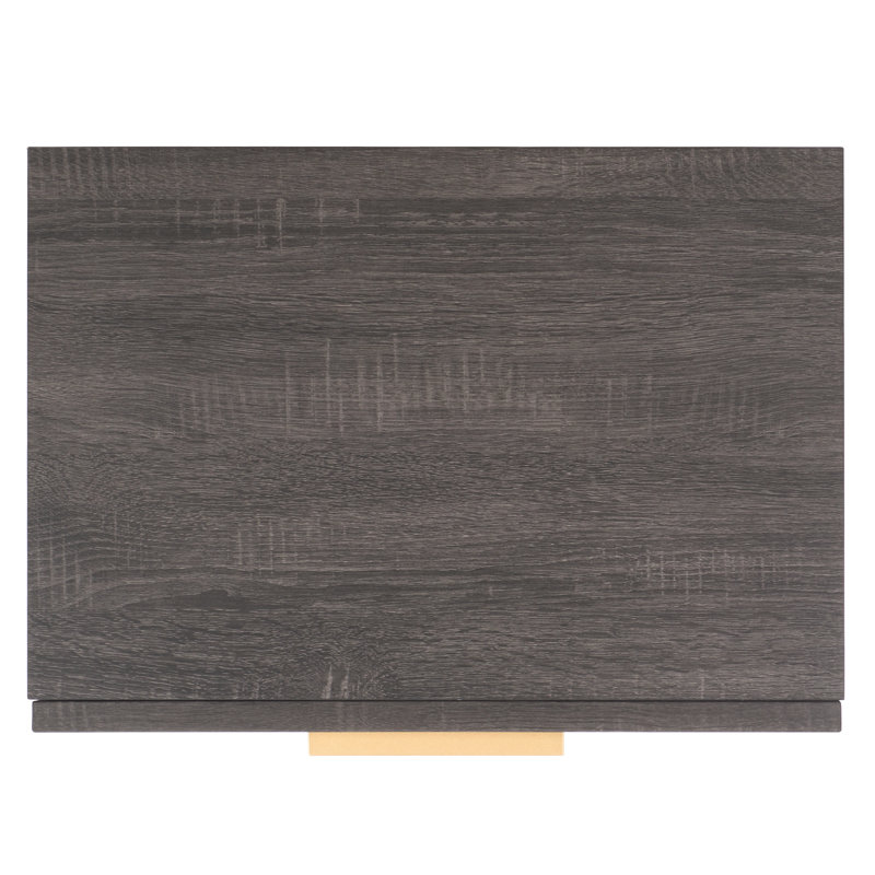 Casmira 21.65'' W Nightstand, Distressed Black/Gold